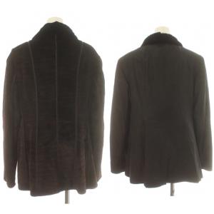 SAGA MINK シェアード ミンク ファーコート 染め 染色 毛皮 リバーシブル アウター ナイロン 茶 ダークブラウン 黒 ブラック