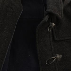 Brooks Brothers 346 ダッフルコート ウール トグルボタン フード付き M 黒 ブラック