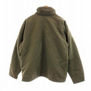 Columbia マウンテンパーカー ジャケット ジップアップ ロゴ 刺繍 L カーキ GY01