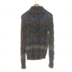 DOLCE&GABBANA カーディガン ローゲージ ニット グラデーション ウール アルパカ混 F 青 ブルー GCC14K