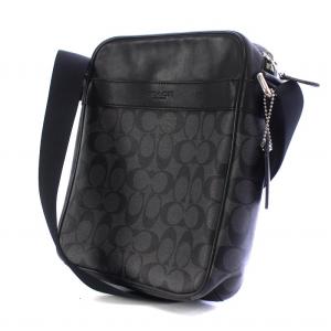 COACH ショルダーバッグ 斜め掛け シグネチャー PVC 黒 ブラック F54788