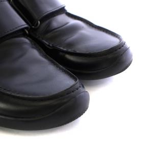 PRADA SPORT マジックテープシューズ ローファー 革靴 レザー 9 28.0cm 黒 ブラック 861