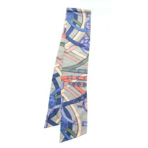 HERMES H.d ORIGNY マキシツイリー スカーフ 絹 シルク ロゴ 総柄 マルチカラー