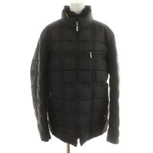 キルティング ダウンジャケット ホワイトグースダウン ラビットファー ロゴ刺繍 裏地ノバチェック BMP11-900-09