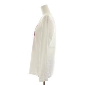 EMPORIO ARMANI ロングスリーブTシャツ カットソー 長袖 プリント柄 42 XL 白 ホワイト