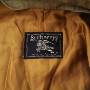burberrys 90s 94年製 イングランド製 ステンカラーコート 裏地ノバチェック 46
