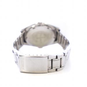 SEIKO セイコー5 AUTOMATIC 腕時計 自動巻き デイト 白文字盤 シルバーカラー 6106-7520
