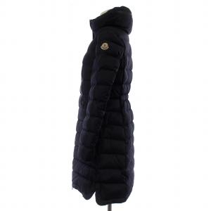 MONCLER FLAMMETTE GIUBBOTTO ロングダウンジャケット フード ロゴワッペン 1 ネイビー 