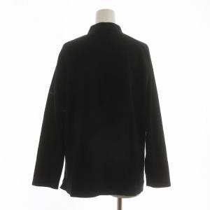 BURBERRY GOLF ポロシャツ カットソー 長袖 ノバチェック ハーフジップ ロゴ L 黒 ブラック GY12