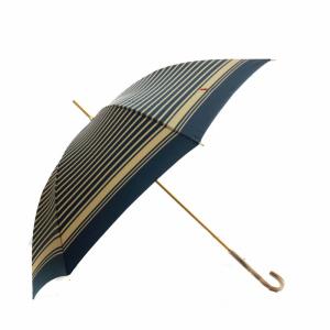 POLO RALPH LAUREN 長傘 アンブレラ 雨傘 日傘 晴雨兼用 ストライプ ロゴ 刺繍 紺 ネイビー ベージュ