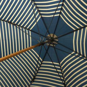 POLO RALPH LAUREN 長傘 アンブレラ 雨傘 日傘 晴雨兼用 ストライプ ロゴ 刺繍 紺 ネイビー ベージュ