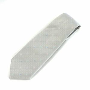 LOUIS VUITTON 23SS ネクタイ モノグラム ヴィヴィエンヌ ドット 8CM レギュラータイ ロゴ 総柄 グレー M79108