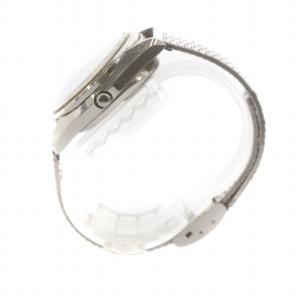 SEIKO ジャンク品 QT 腕時計 ウォッチ クォーツ スノーフレーク 雪白 白文字盤 ロゴ シルバー色 38-7030 社外ベルト