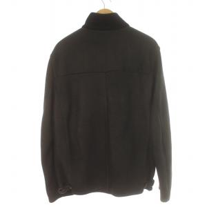 Salvatore Ferragamo ブルゾン レザージャケット ムートン ガンチーニ 50 ブラック