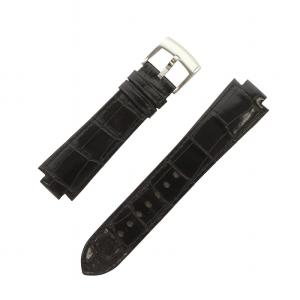 タンブール 腕時計用 替えベルト レザー クロコダイル アリゲーター ブラック R15069