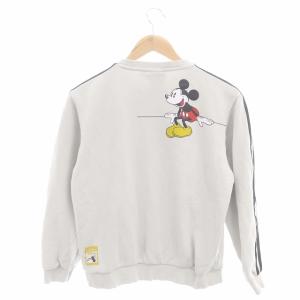 adidas Originals 59 ディズニーコラボ スウェット トレーナー プルオーバー 長袖 ロゴ刺繍 プリント S グレー GY12