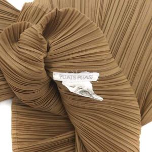 PLEATS PLEASE ISSEY MIYAKE 00AW ノースリーブカットソー プリーツ 4 カーキベージュ PP04-JK605