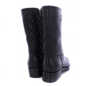 CHANEL ココマーク マトラッセ ミドルブーツ 36C ブラック G36707