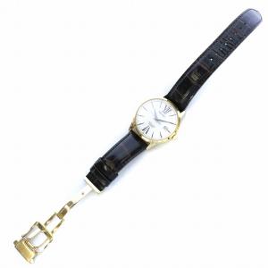 SEIKO 腕時計 アナログ 自動巻き メカニカル デイト 裏スケルトン レザーベルト クロコ型押し 23石