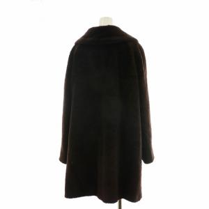 Max Mara 銀タグ ボアコート アルパカ 42 ブラウン