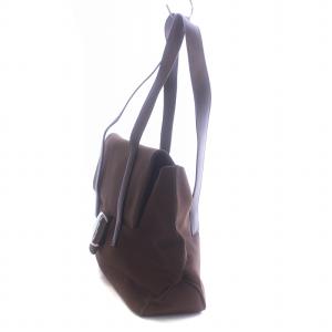 Salvatore Ferragamo ヴァラ トートバック 肩掛け ロゴ マグネット開閉 キャンバス 茶色 ブラウン BA21 8316