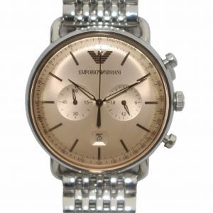 Aviator アビエーター 腕時計 クォーツ クロノグラフ ラウンド アナログ 文字盤ブラウンゴールド色 シルバー色 AR11239