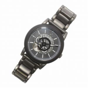 EMPORIO ARMANI LUIGI MECCANICO ルイージ メカニコ 腕時計 ウォッチ 自動巻き 裏スケルトン 2針 黒 ブラック AR-60010