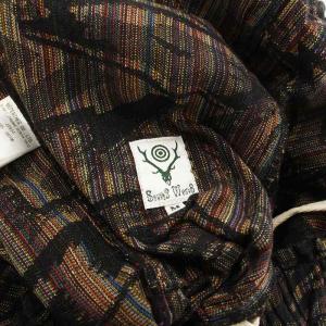 South2 West8 イージーパンツ ネイティブ 総柄 インド製 インド綿 M 黒 ブラック マルチカラー J0820 GY18