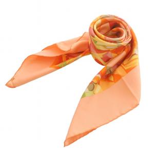 LOUIS VUITTON カレ90 Carre Au fil du temps 時の流れに モノグラム スカーフ ロゴ 総柄 水彩画風 絹 シルク ピンク