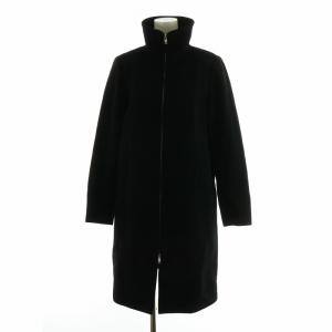 美品 アニエスベー ロングコート ダブルブレスト 日本製 ダークブラウン M 8021025402003-a-milong.jpg