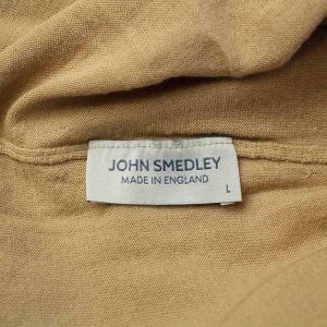 JOHN SMEDLEY タートルネック ウール ニット セーター カットソー 長袖 イングランド製 L 茶 ブラウン