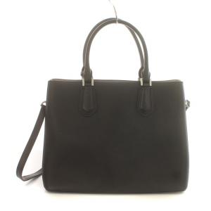 MICHAEL KORS アデル トートバッグ ショルダーバッグ 2WAY ラージ サッチェル 斜め掛け ロゴ レザー 黒 ブラック 35T8SAFS3L