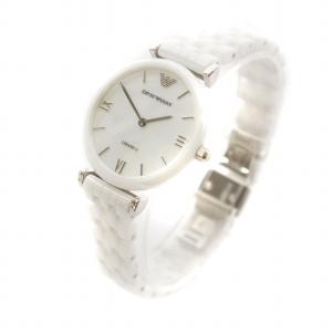 EMPORIO ARMANI 腕時計 ウォッチ クォーツ ブレスレット ロゴ 白文字盤 白 ホワイト AR-1485 GY18