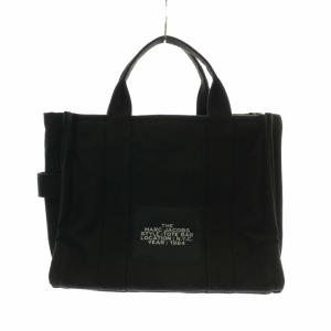 MARC JACOBS ザスモールトートバッグ THE SMALL TOTE BAG ショルダー 2WAY キャンバス ロゴ 黒 ブラック M0016161