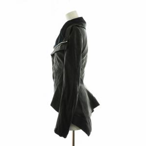 Rick Owens ライダースジャケット レザー 革ジャン フルジップ 長袖 ブラック