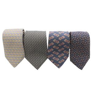 ネクタイ 4本セット まとめ レギュラータイ 絹 シルク マルチカラー