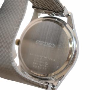 SEIKO 腕時計 ウォッチ クォーツ ソーラー デイト ラウンド 3針 シルバー色 V145-0BV0