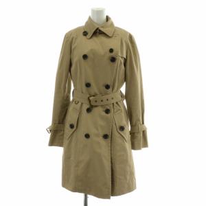 トレンチコート アウター ロング ノバチェック ライナー付き ベルト 40 L ベージュ
