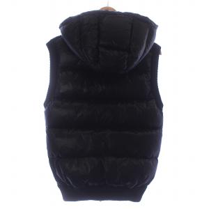 MONCLER MAGLIONE TRICOT GILET ダウンベスト S ブラック