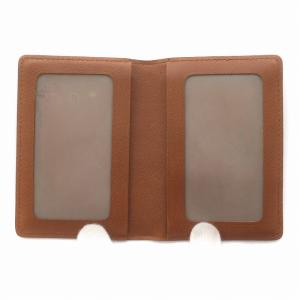 LOUIS VUITTON ポルト2カルト ヴェルティカル パスケース 定期入れ 二つ折り モノグラム キャンバス 茶 ブラウン M60533