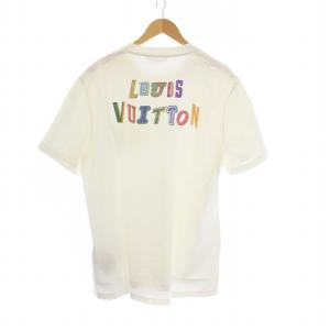 LOUIS VUITTON 21AW Tシャツ NBA ロゴプリント XXL アイボリー