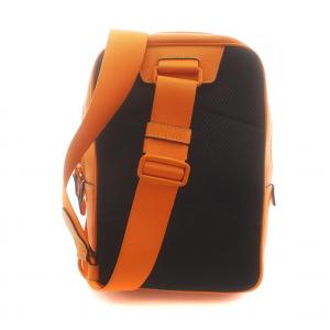 COACH C9838 トラック パック ボディバッグ ショルダー 斜め掛け シグネチャー 総柄 レザー ロゴ オレンジ GY18