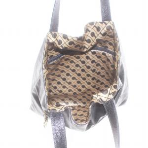 GHERARDINI トートバッグ ハンド ナイロン ロゴ 総柄 黒 ブラック GY18