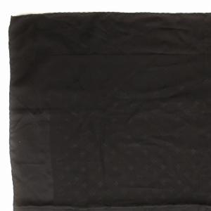 LOUIS VUITTON スカーフ モノグラム 絹 シルク 総柄 黒 ブラック