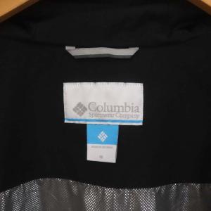 Columbia デクルーズサミットパターンドジャケット フード ジップアップ ナイロン ロゴ刺繍 カモフラ 総裏地 M 黒 ブラック マルチカラー