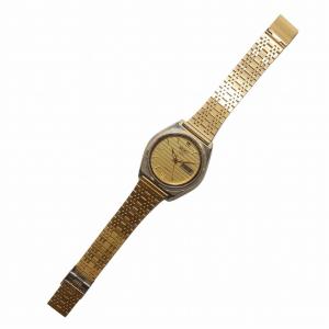 SEIKO 5 ファイブ アンティーク 腕時計 ウォッチ 自動巻き デイデイト ラウンド 3針 ゴールド色 7009-876A