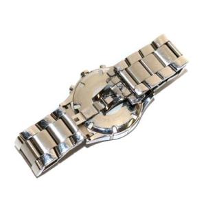 EMPORIO ARMANI 腕時計 ウォッチ クオーツ クロノグラフ SS デイト ラウンド 紺文字盤 シルバー色 AR-0583