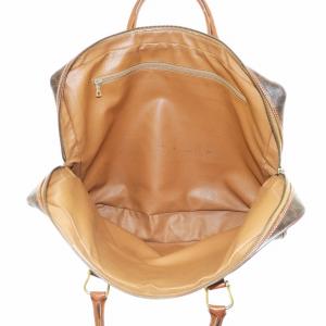 CELINE ビジネスバッグ ブリーフケース ハンド マカダム柄 総柄 PVC レザー 茶 ブラウン GY18