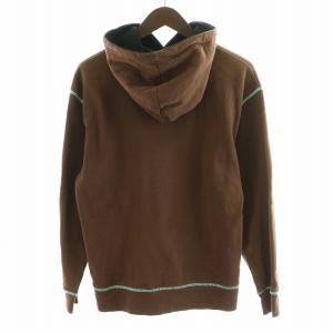 LOEWE Eye LOEWE Nature プルオーバー パーカー スウェット フーディ ロゴ 刺繍 S 茶 ブラウン H6109614CR