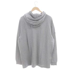 POLO RALPH LAUREN ポロシャツ 長袖 パーカー 鹿の子 Big Pony XL 杢グレー